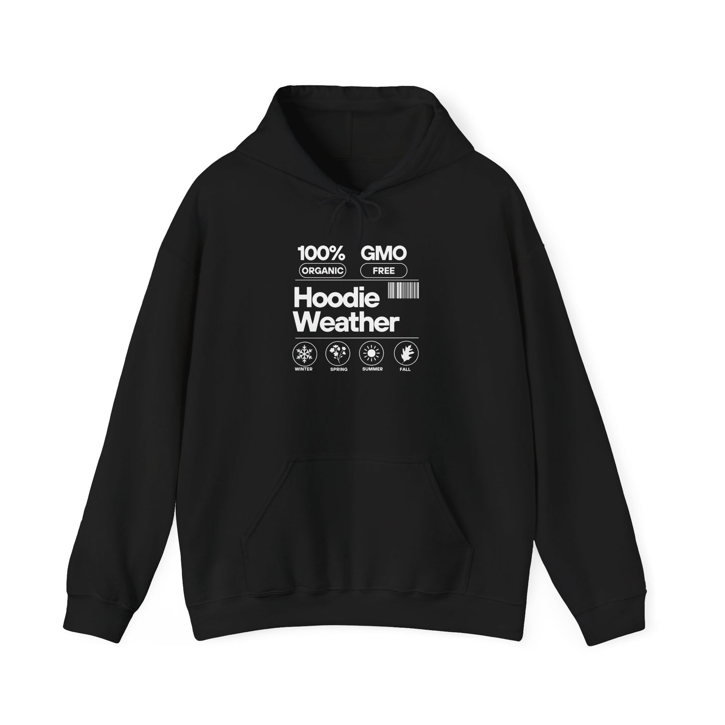 Hoodie Weather Unisex Heavy Blend™ Hoodie (White Design)